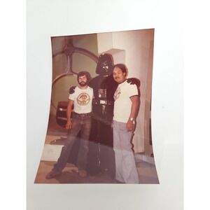RARE Darth Vader STAR WARS Original Photograph on Set w Crew Members